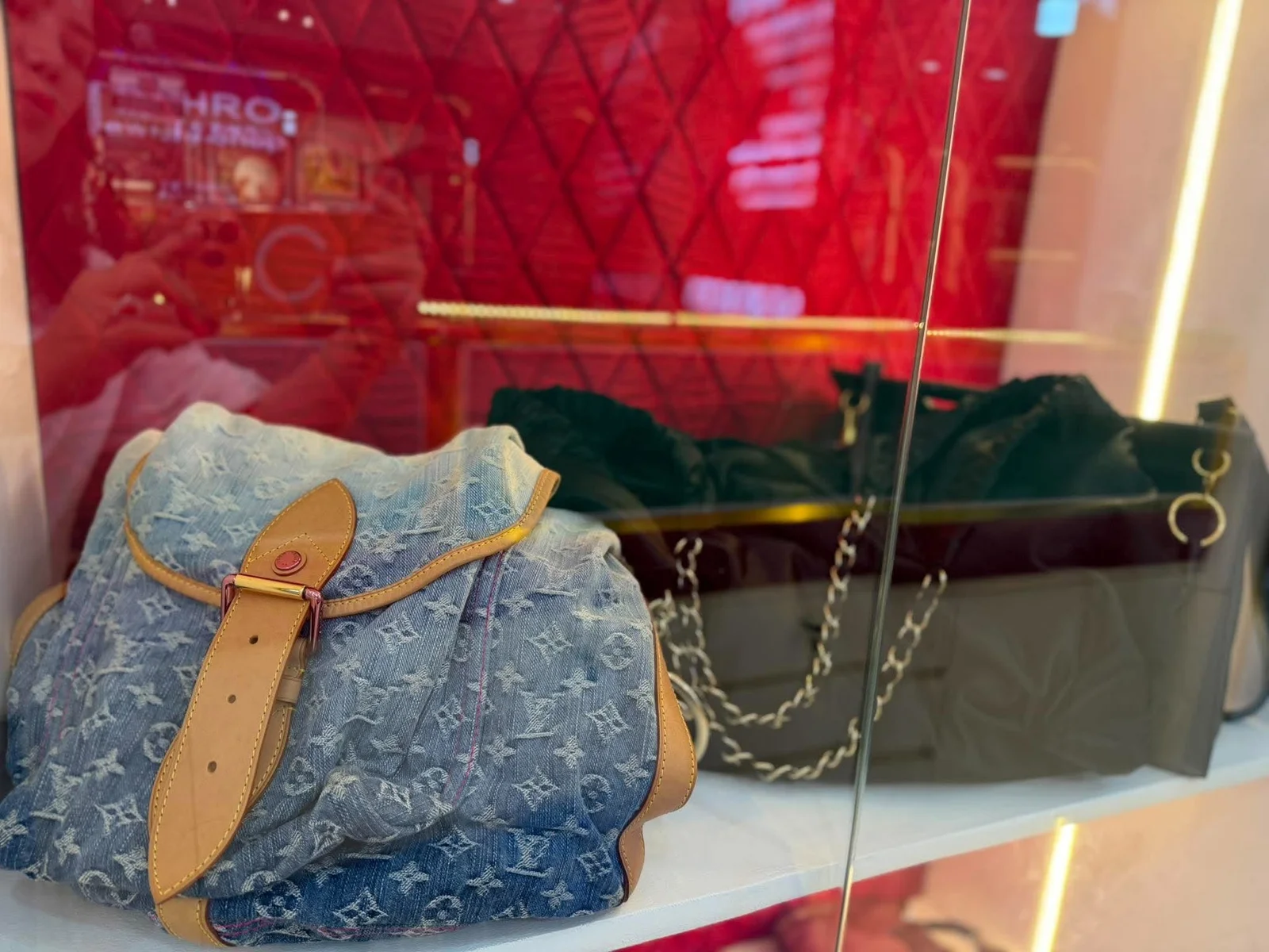Pre-loved designer bags displayed at Jethro Jewelry Shop