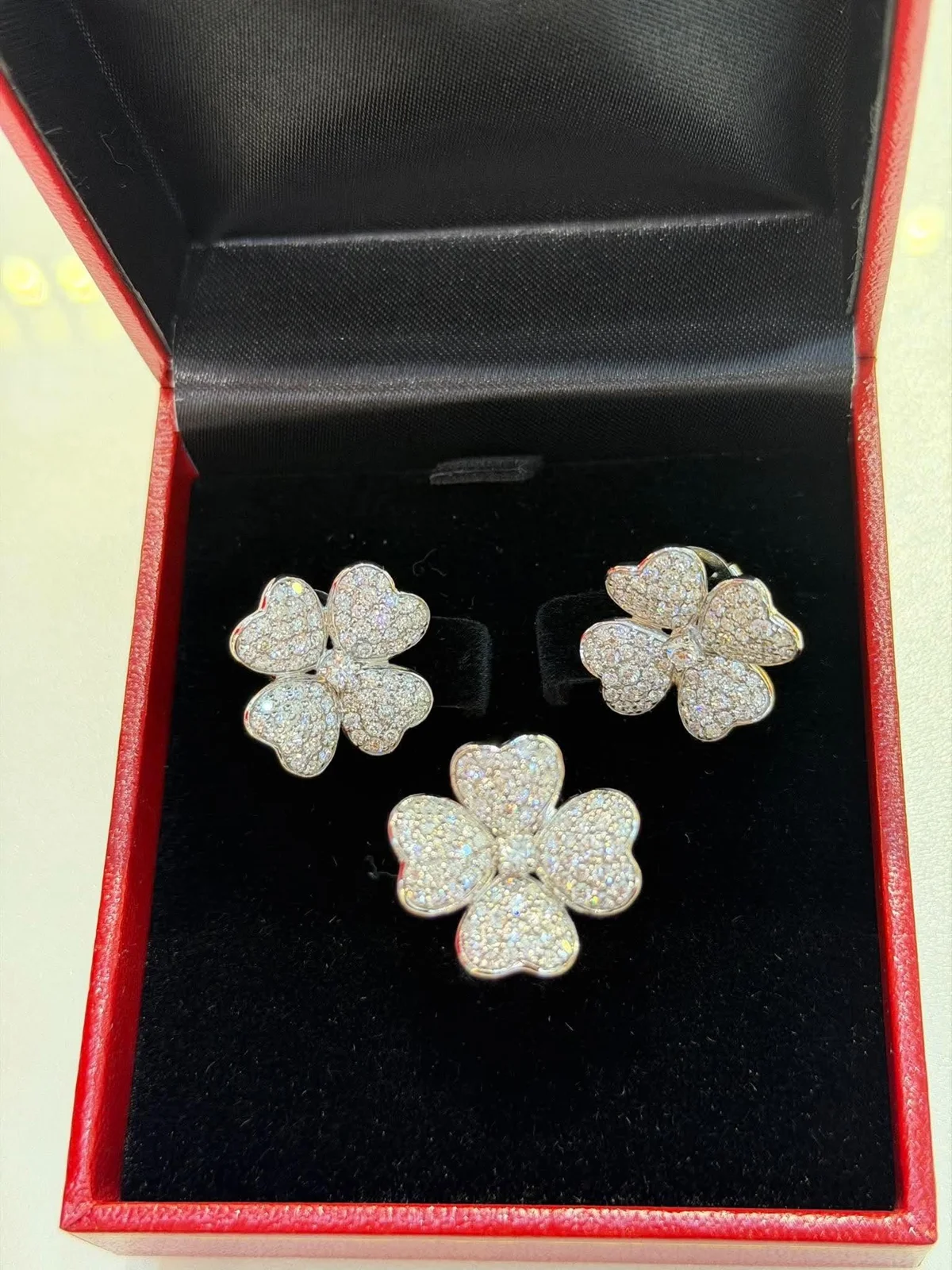 Floral jewelry selection